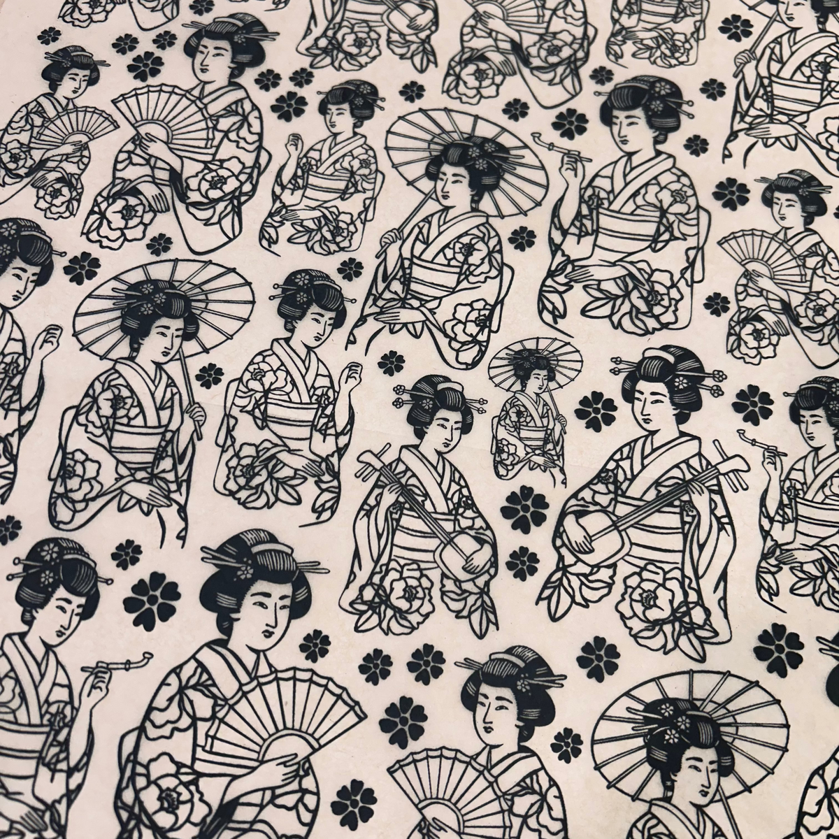 Geisha - Underglaze Transfer Sheet
