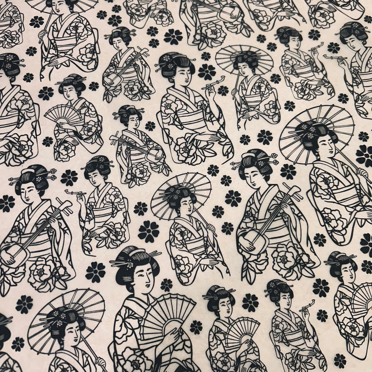 Geisha - Underglaze Transfer Sheet