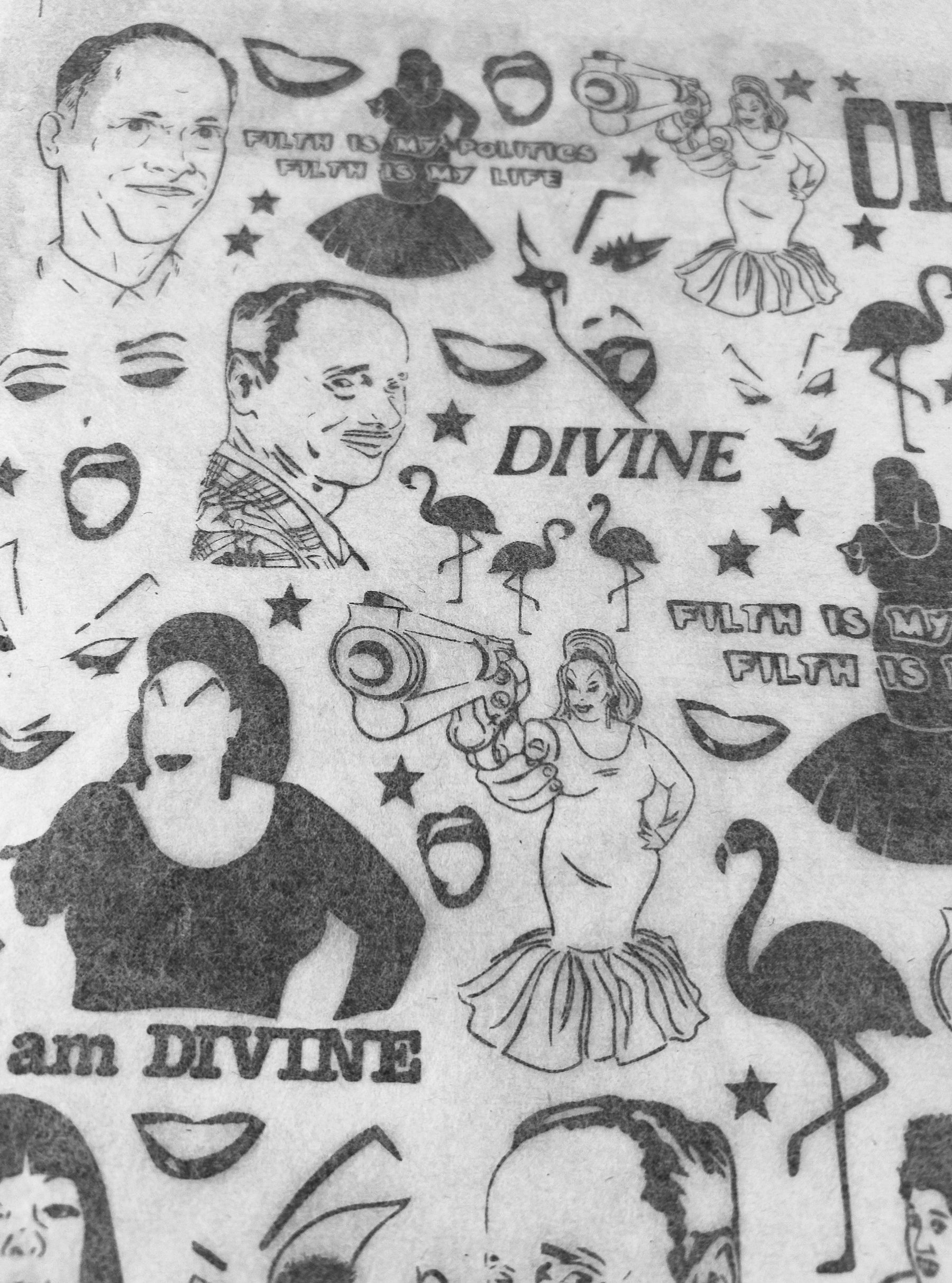 John Waters - Underglaze Transfer Sheet