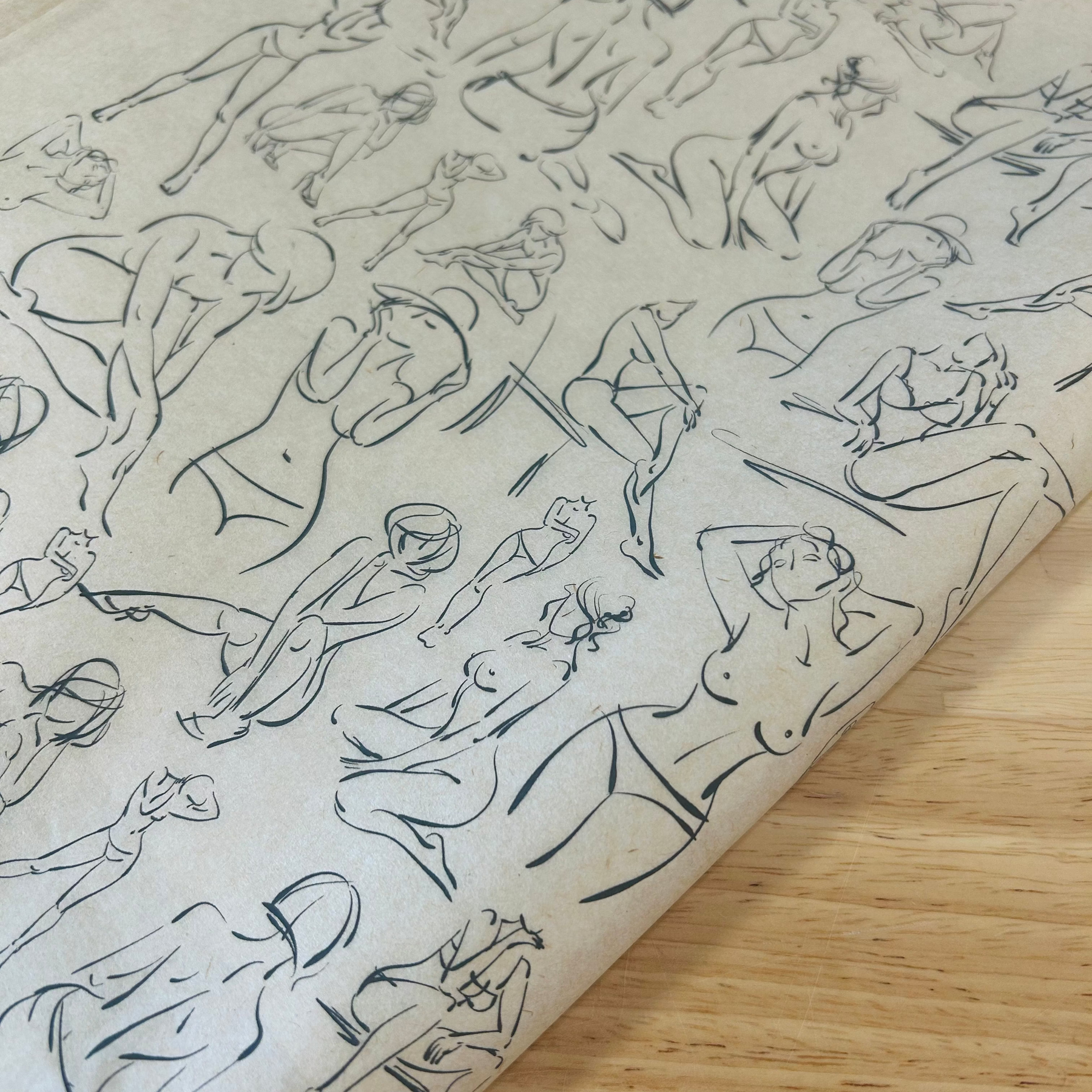 Nudes - Underglaze Transfer Sheet