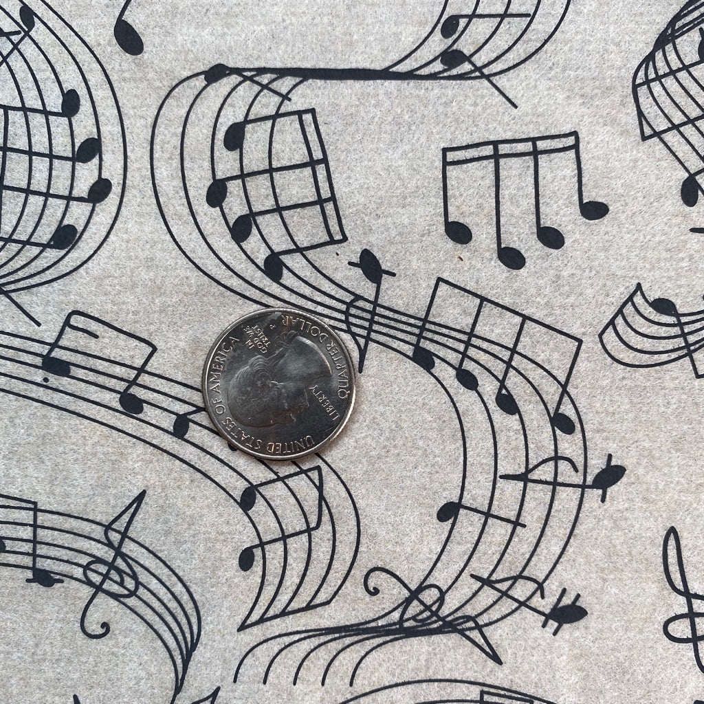 Music Notes - Underglaze Transfer Sheet
