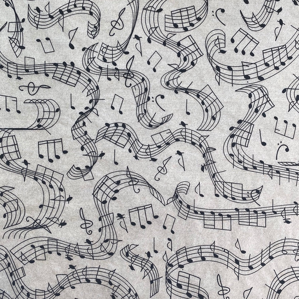 Music Notes - Underglaze Transfer Sheet