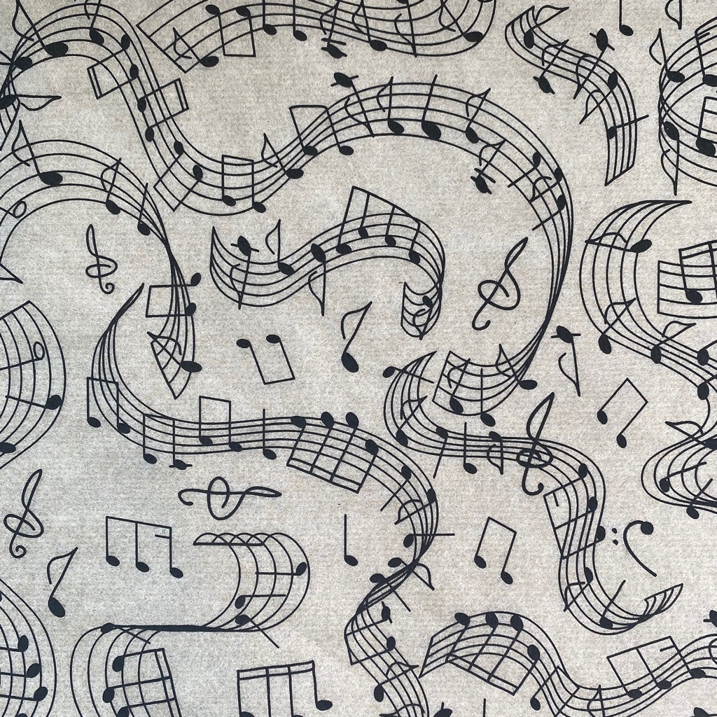 Music Notes - Underglaze Transfer Sheet