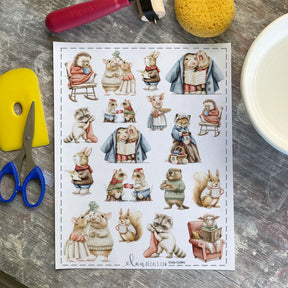 Cozy Christmas - Overglaze Decal Sheet
