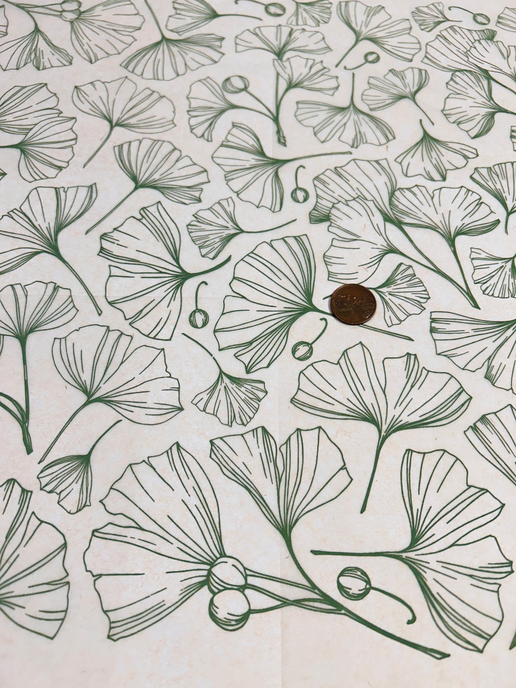 Ginkgo Berries - Underglaze Transfer Sheet