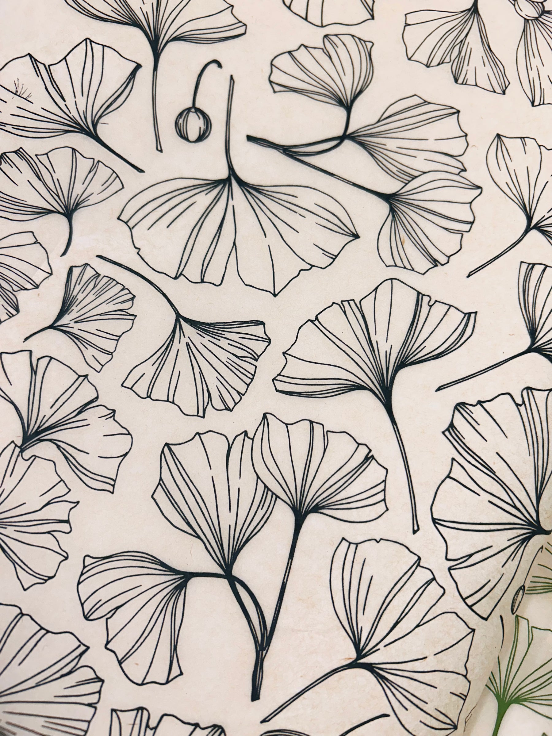 Ginkgo Berries - Underglaze Transfer Sheet