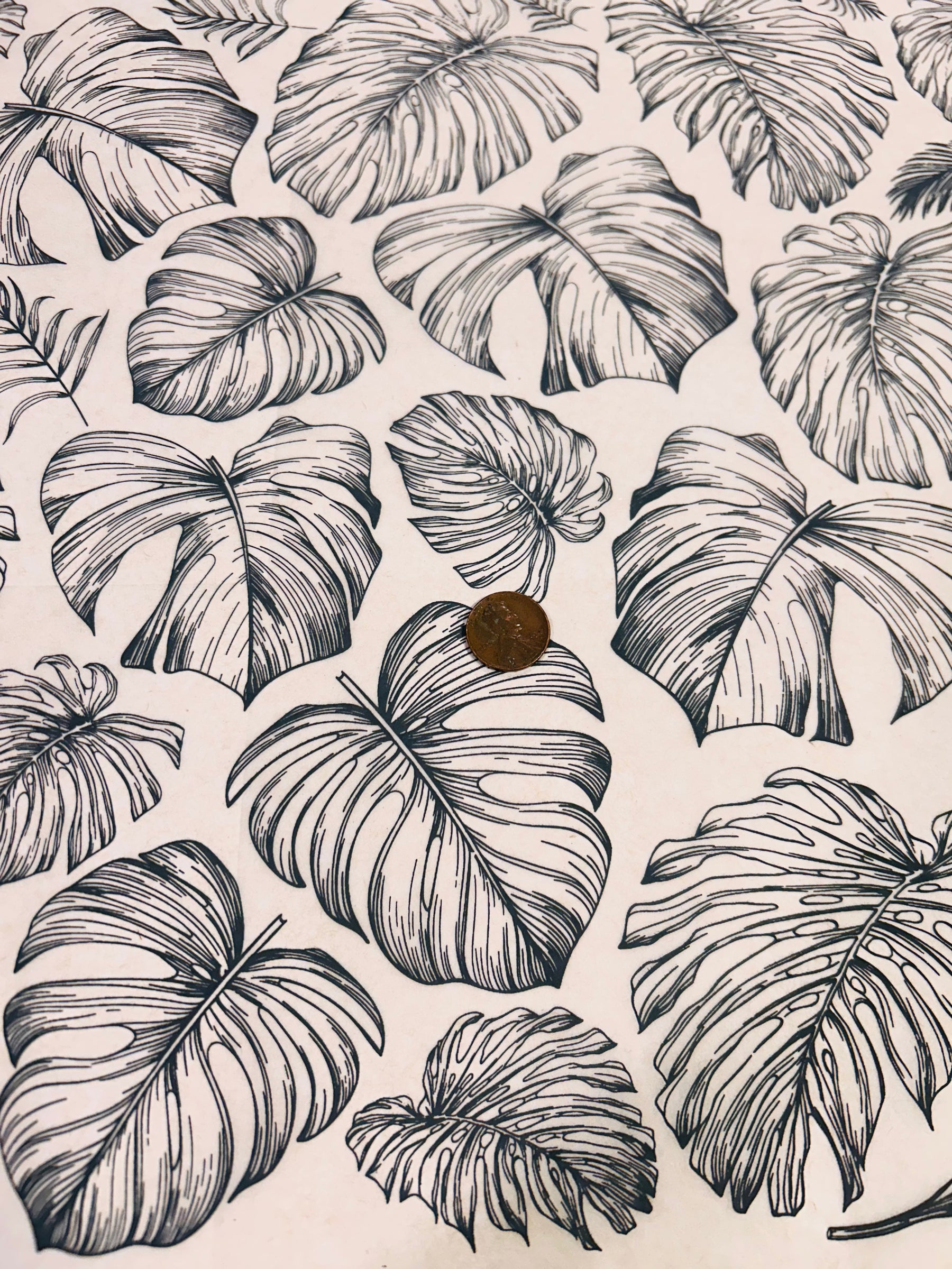 Rainforest Leaves - Underglaze Transfer Sheet