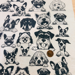 Zany Dogs - Small - Underglaze Transfer Sheet