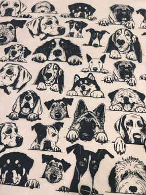 Zany Dogs - Large - Underglaze Transfer Sheet