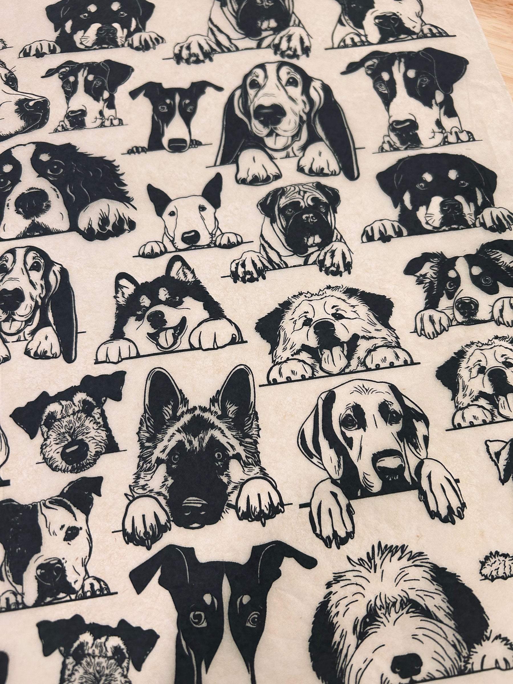 Zany Dogs - Large - Underglaze Transfer Sheet