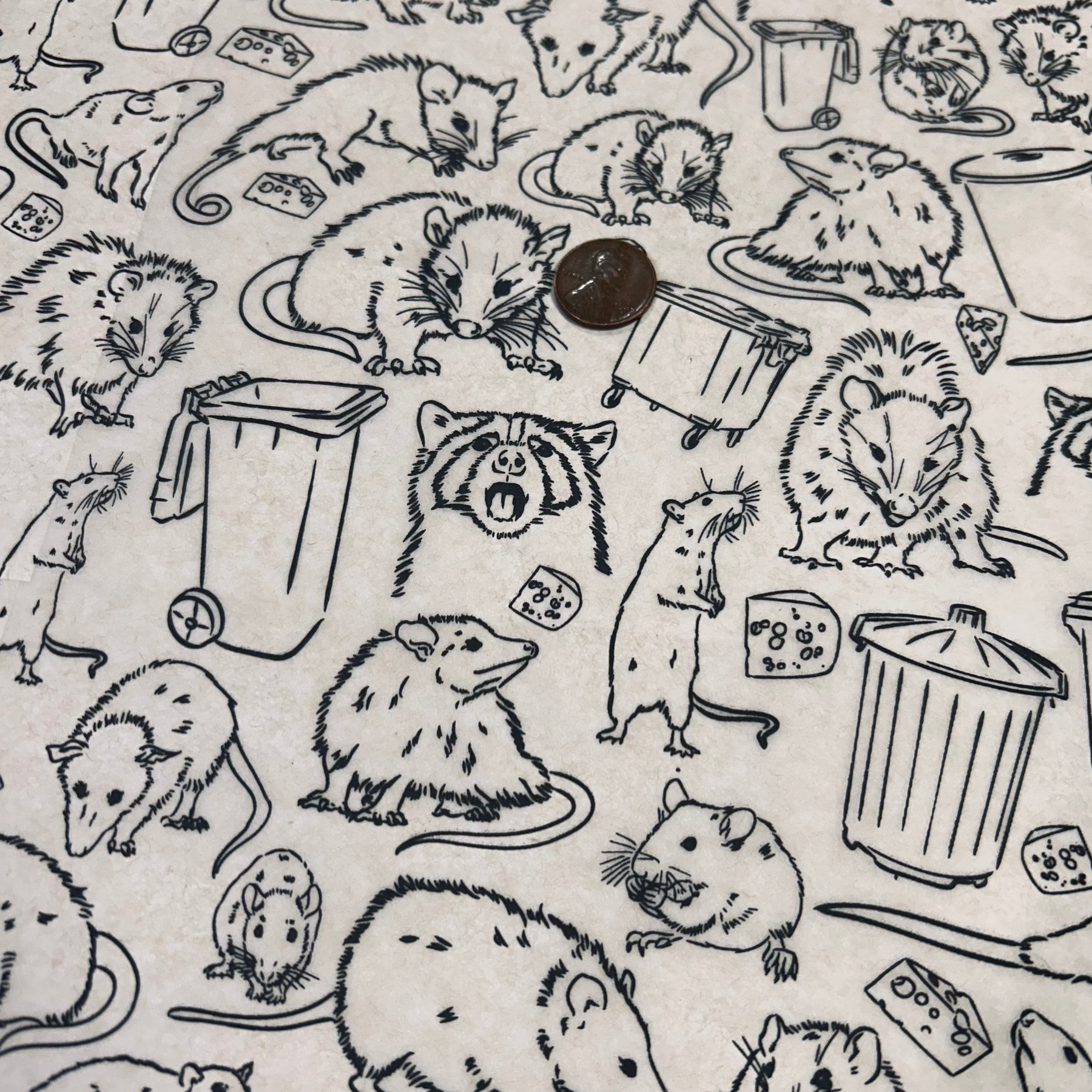 Garbage Critters - Underglaze Transfer Sheet