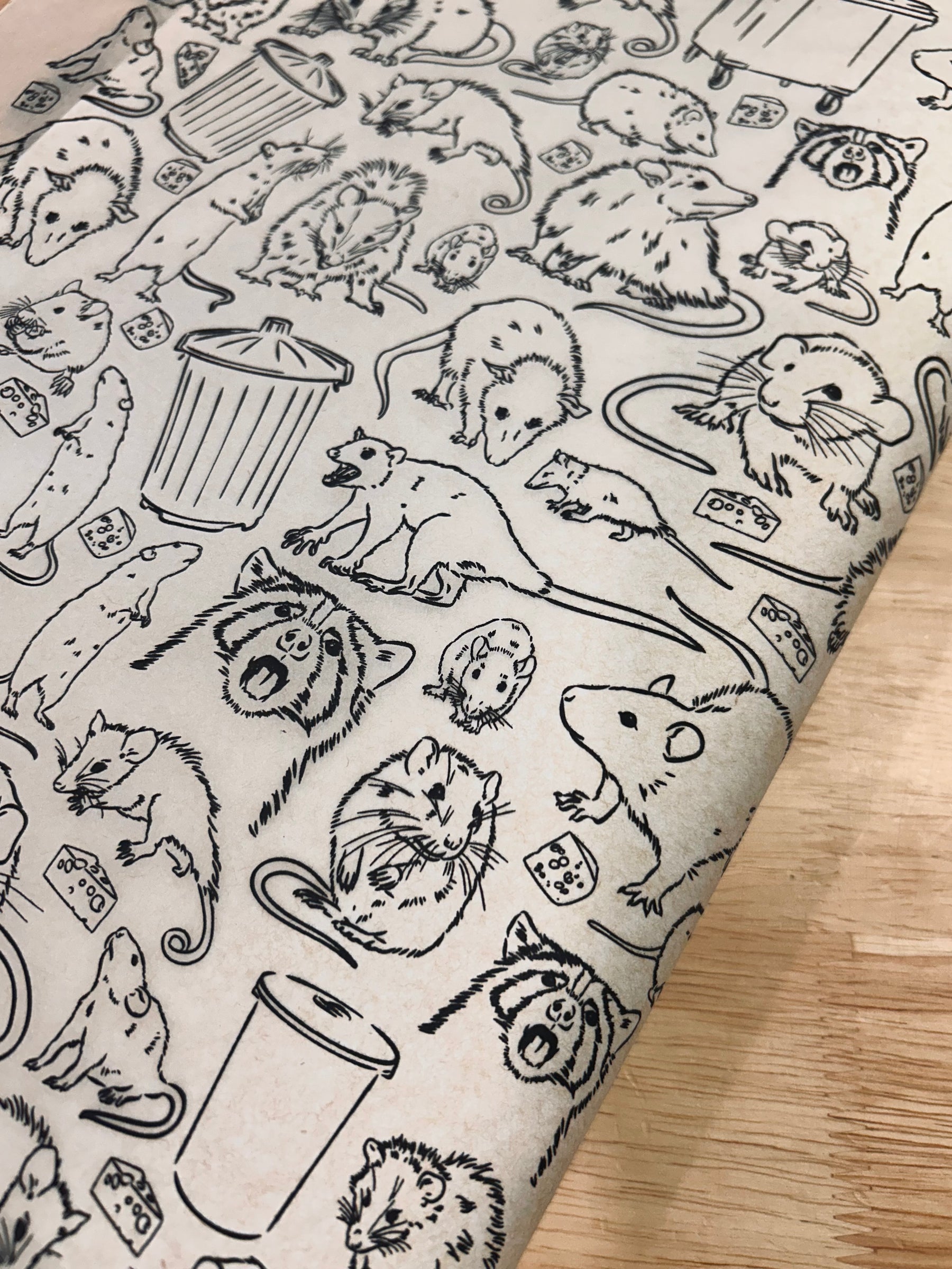Garbage Critters - Underglaze Transfer Sheet