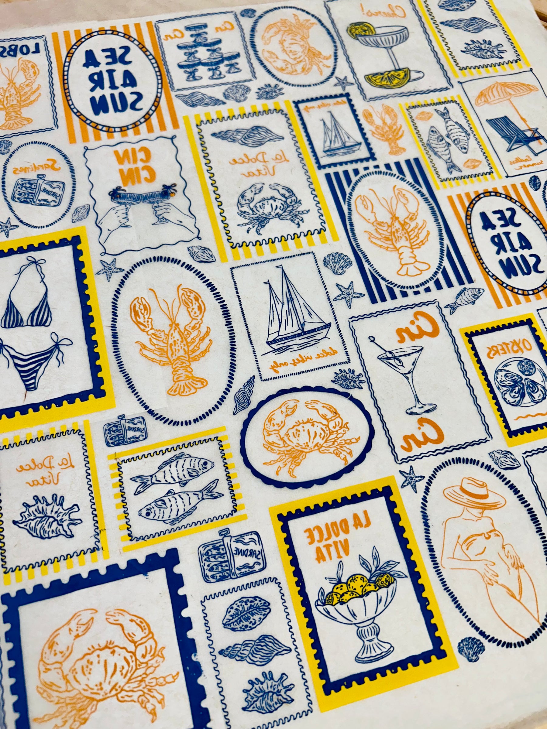 Italian Summer - Underglaze Transfer Sheet