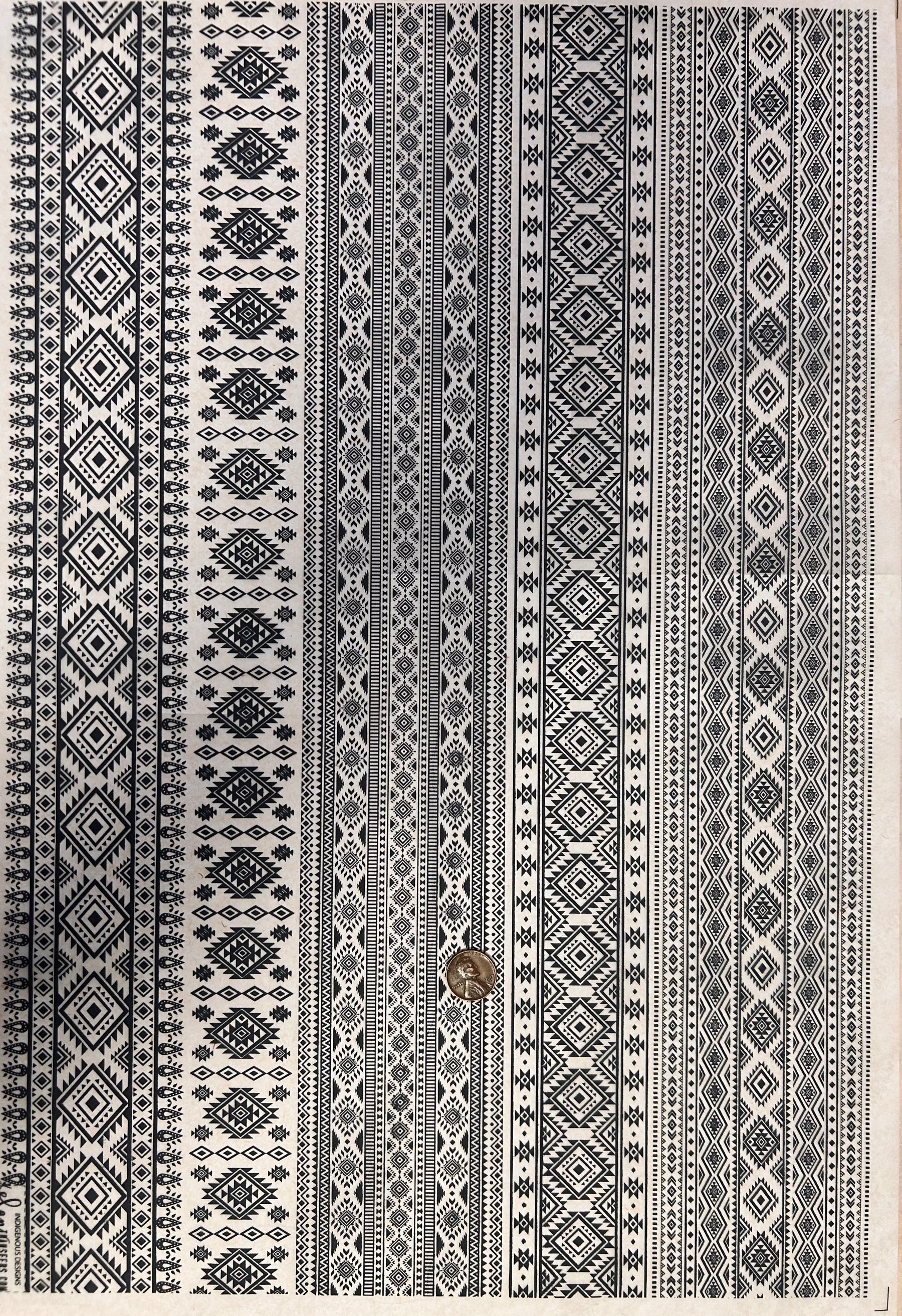 Indigenous Designs - Underglaze Transfer Sheet