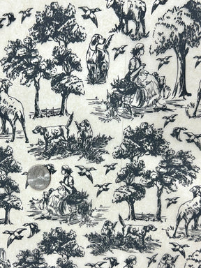 Countryside Toile - Underglaze Transfer Sheet - You Choose Color