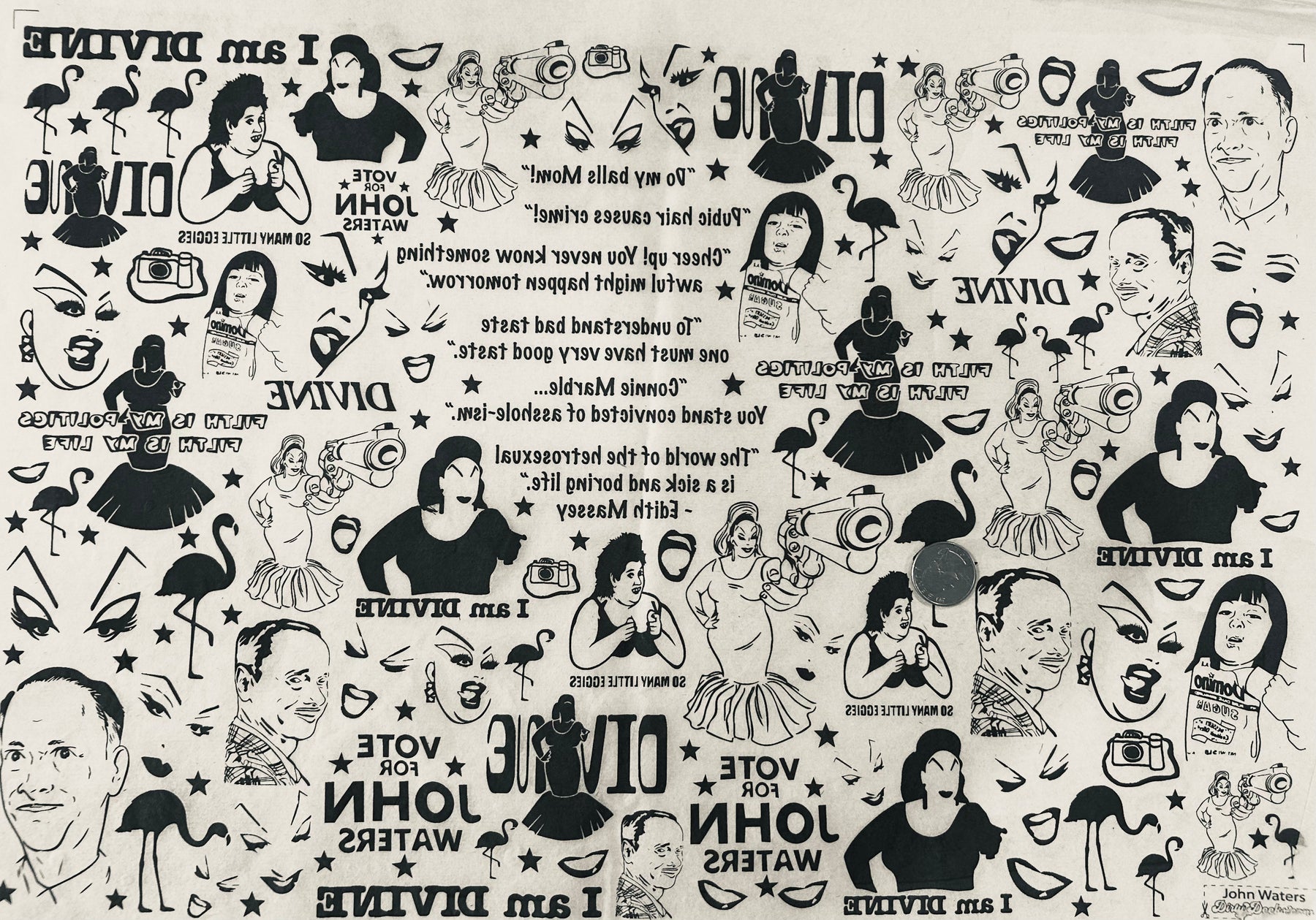 John Waters - Underglaze Transfer Sheet