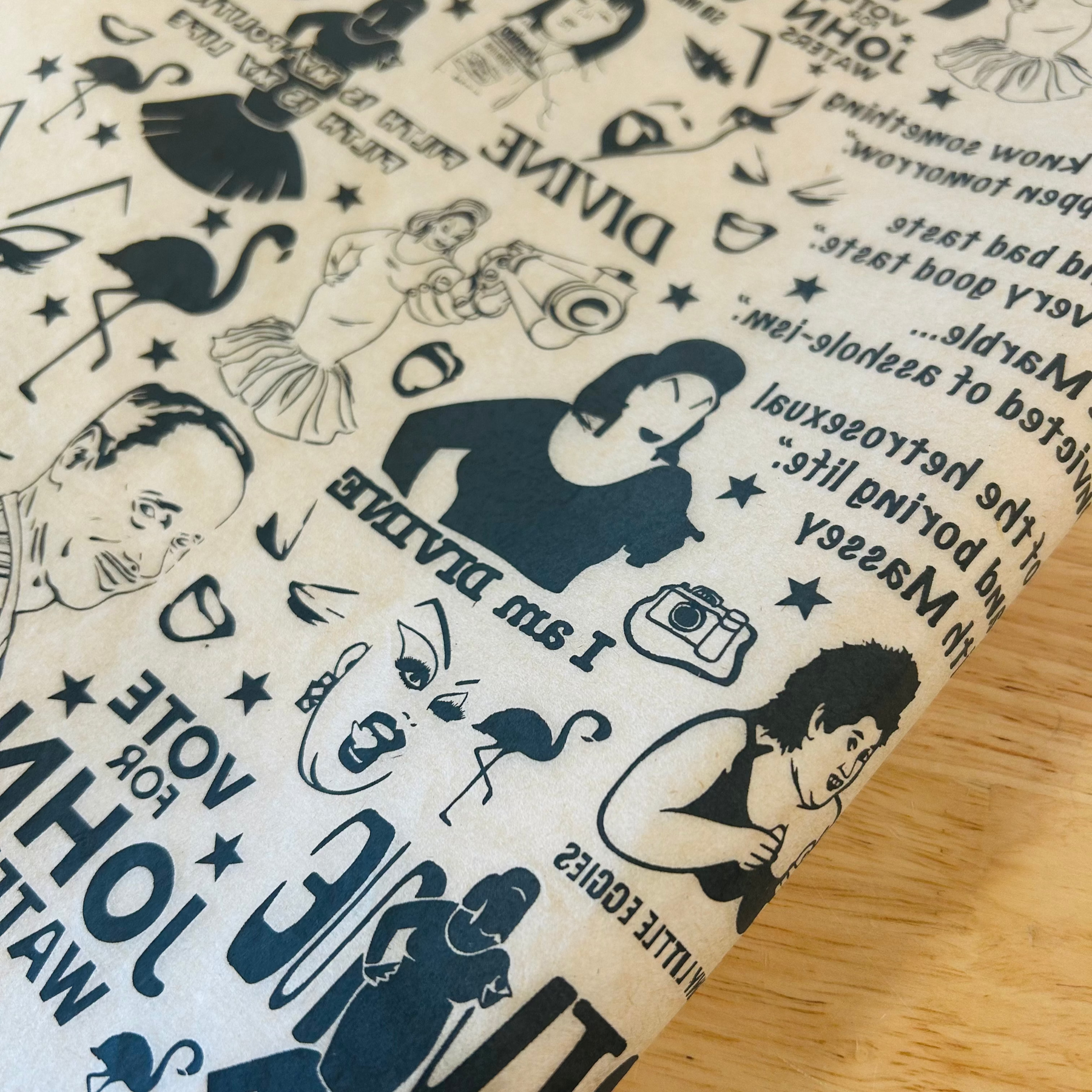 John Waters - Underglaze Transfer Sheet