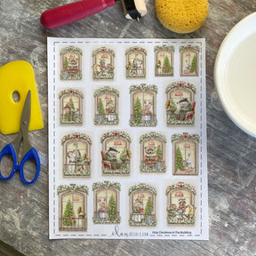 Only Christmas in the Morning - Overglaze Decal Sheet