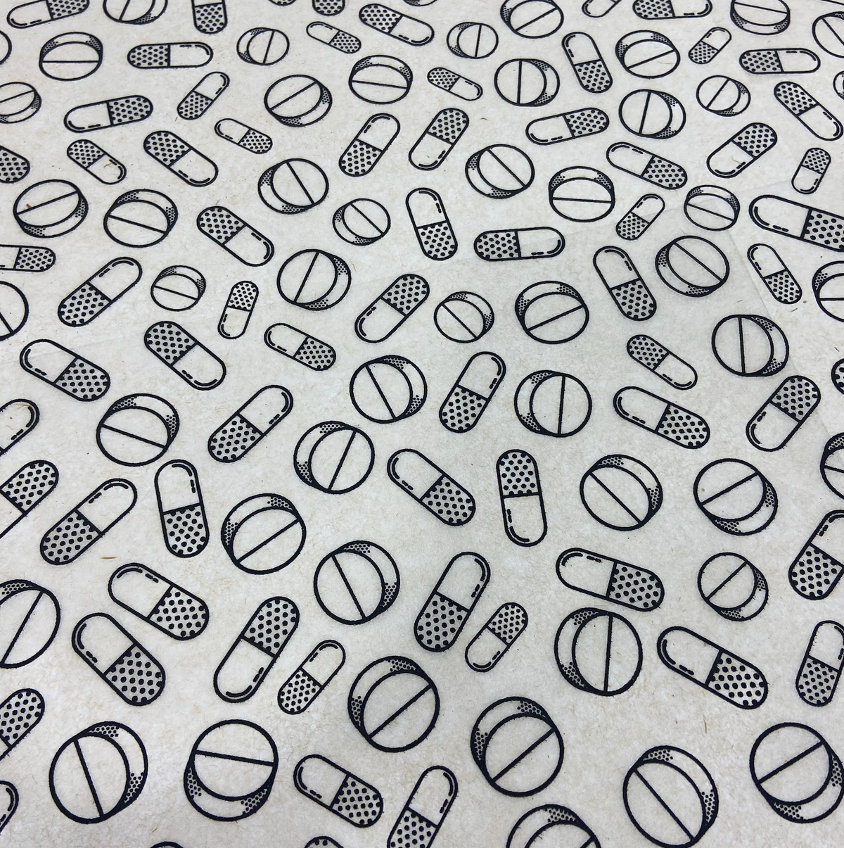 Pills - Underglaze Transfer Sheet - You Choose Color