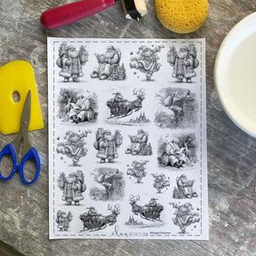 Vintage Christmas - Overglaze Decal Sheet