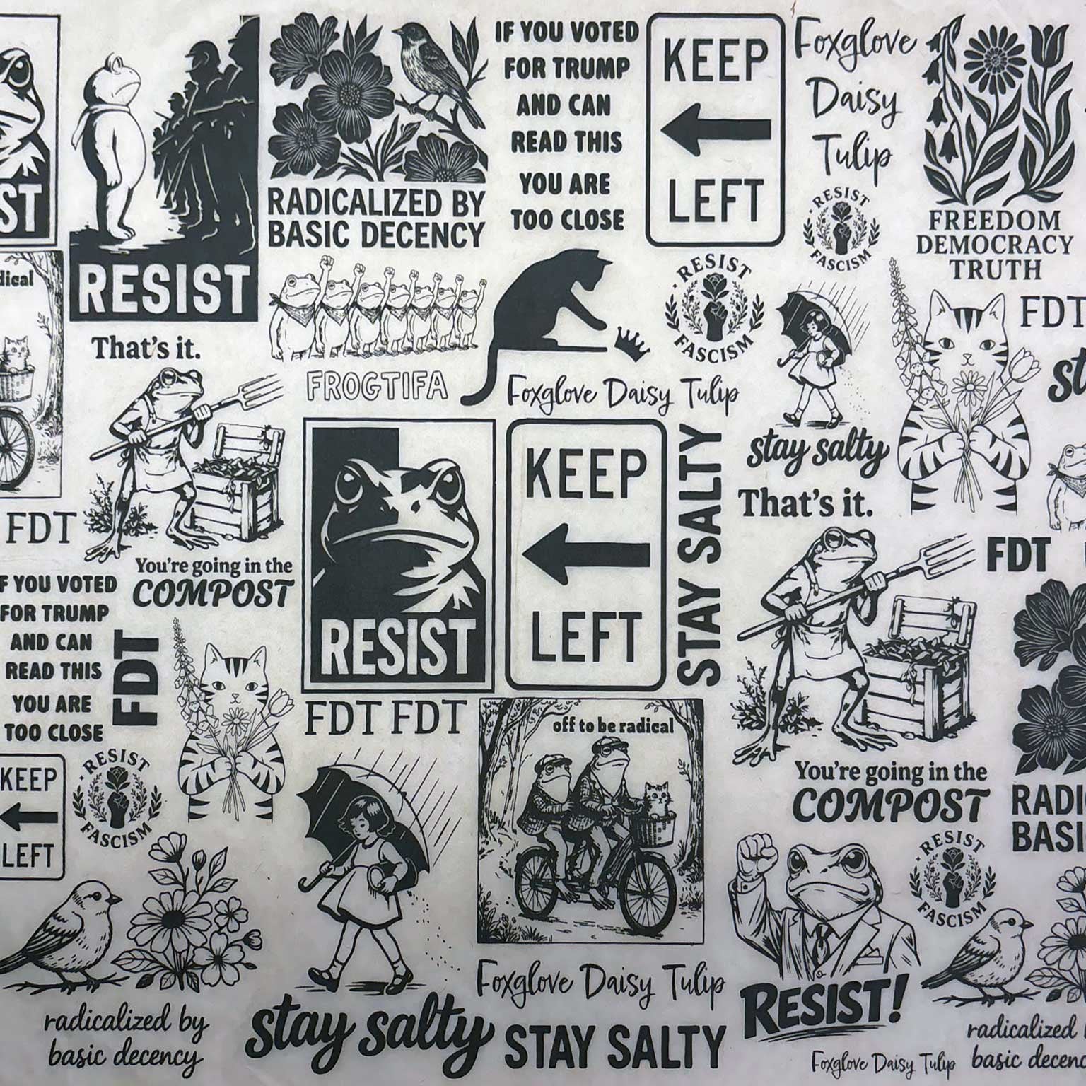 Resist! - Underglaze Transfer Sheet