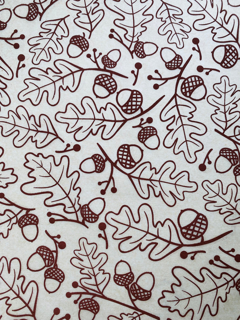 Acorns - Underglaze Transfer Sheet - You Choose Color