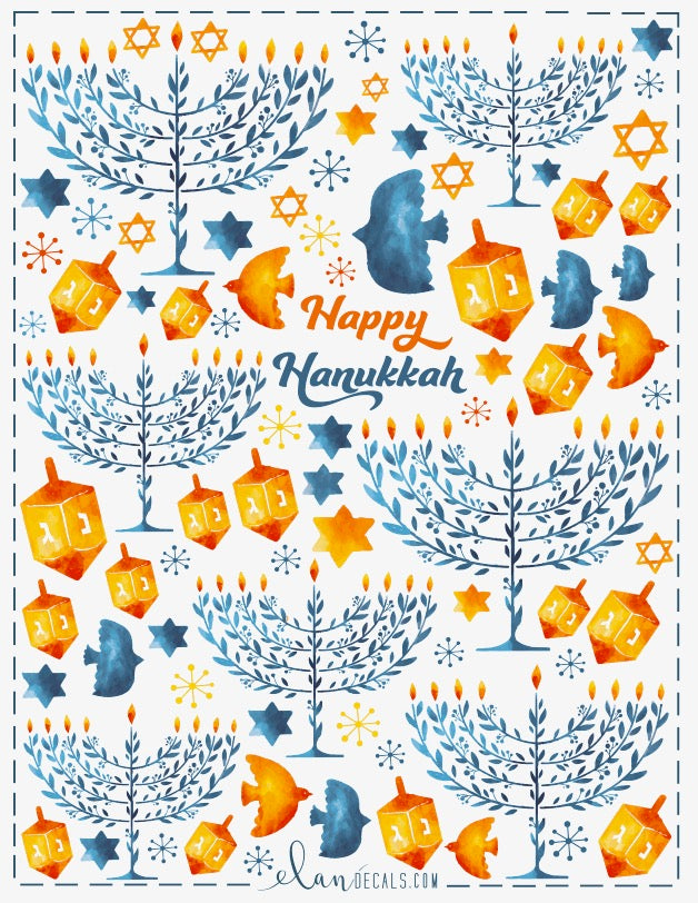 Menorahs - Overglaze Decal Sheet