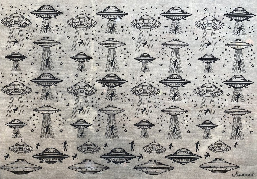 UFO - Underglaze Transfer Sheet - Black