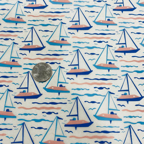 Sailboats - Underglaze Transfer Sheet - Multi Colored