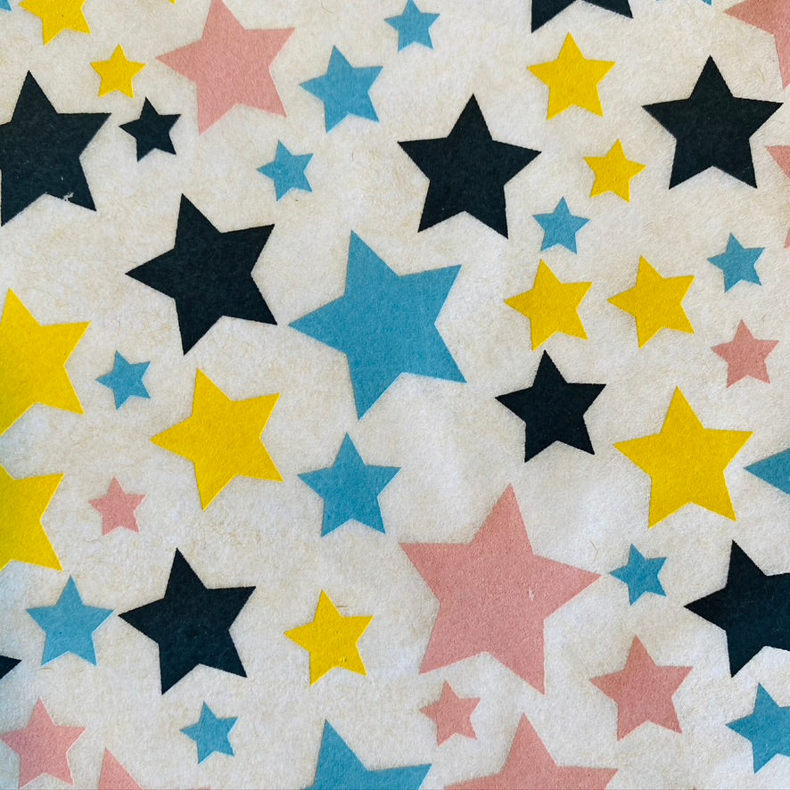 Multi Colored Stars - Underglaze Transfer Sheet