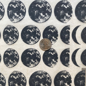 Moon Phases - Underglaze Transfer Sheet - You Choose Color