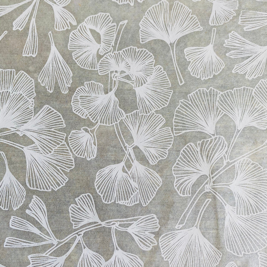 Ginkgo Leaves - Underglaze Transfer Sheet - You Choose Color