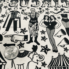 Circus - Underglaze Transfer Sheet - Black