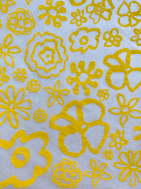 Ink Flower - Underglaze Transfer Sheet - You Choose Color