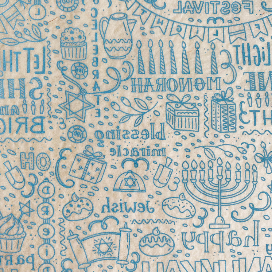 Hanukkah - Underglaze Transfer Sheet - You Choose Color