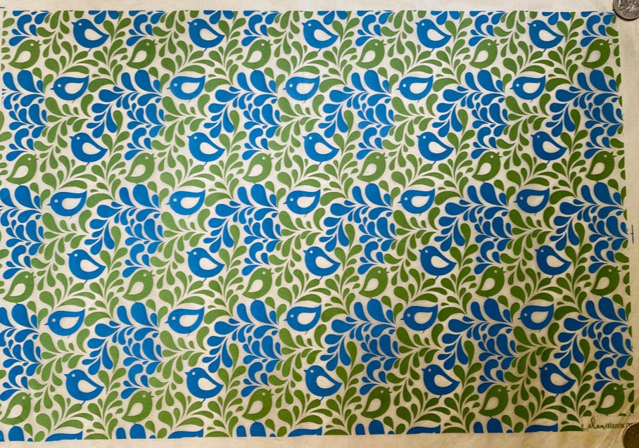 Partridge Family - Underglaze Transfer Sheet - Blue / Green