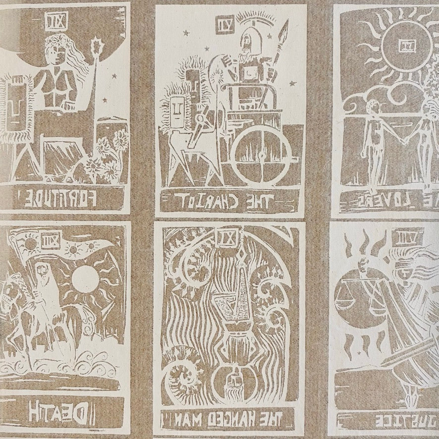 Tarot Cards - Underglaze Transfer Sheet - You Choose Color