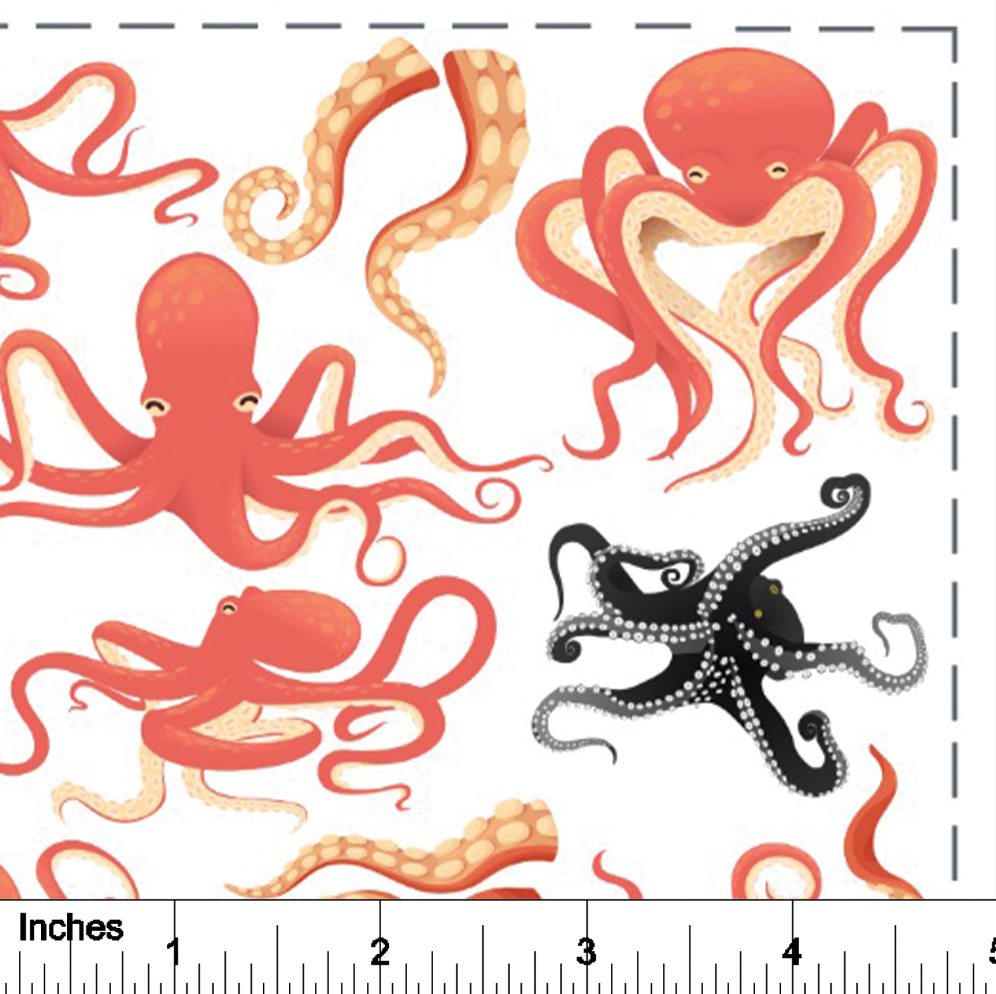 Octopus - Overglaze Decal Sheet