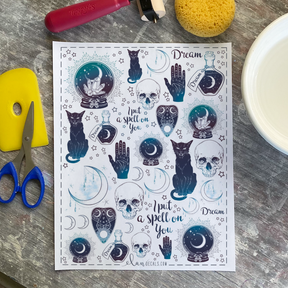 I Put A Spell On You - Overglaze Decal Sheet