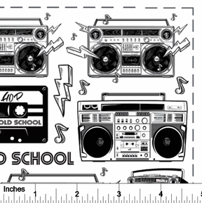 Old School - Overglaze Decal Sheet