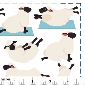 Yoga Sheep - Overglaze Decal Sheet