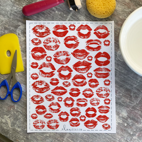 Lips - Overglaze Decal Sheet