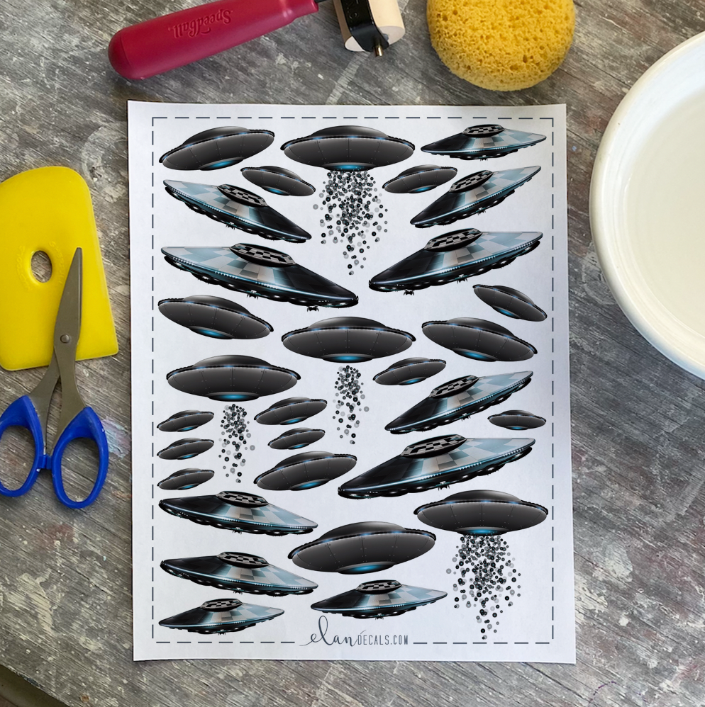 UFO - Overglaze Decal Sheet