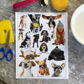 Doggos from Photo - Overglaze Decal Sheet