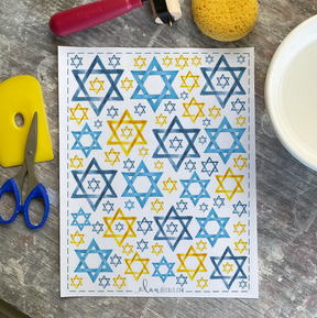 Star of David - Overglaze Decal Sheet