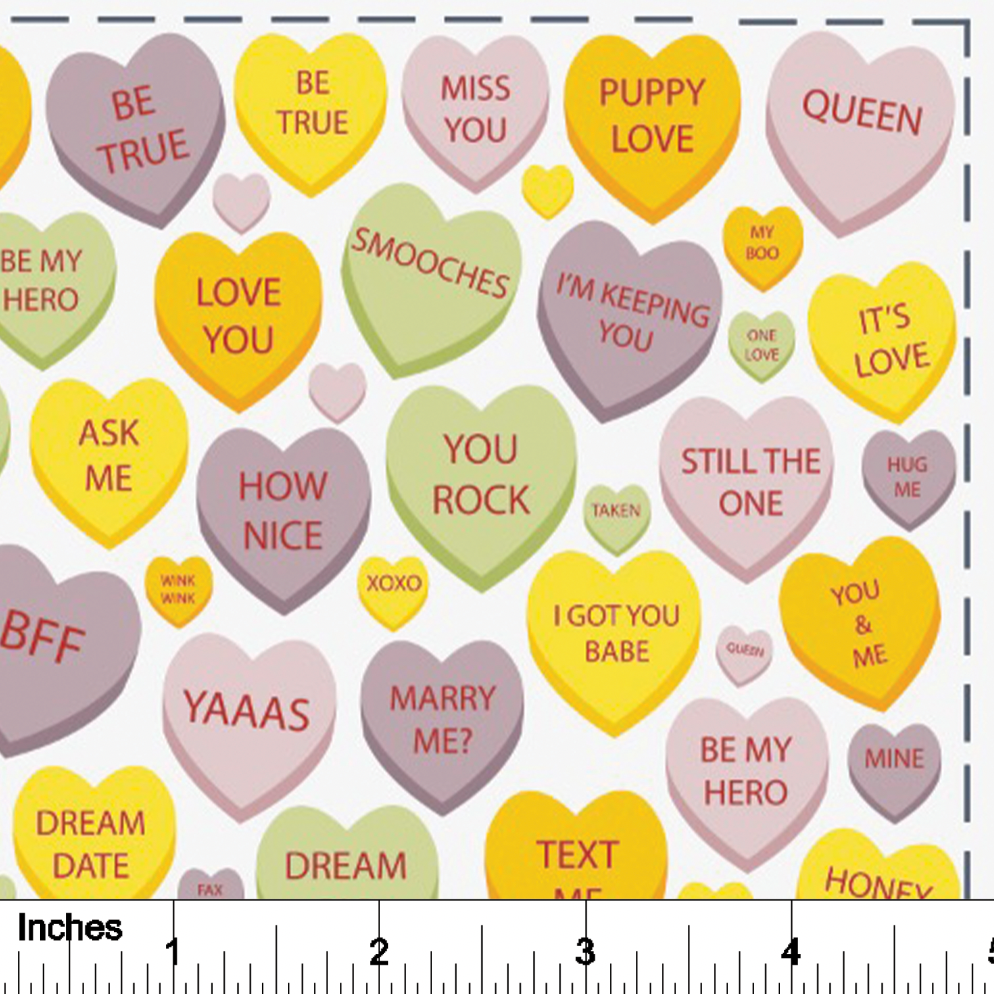 Conversation Hearts - Overglaze Decal Sheet