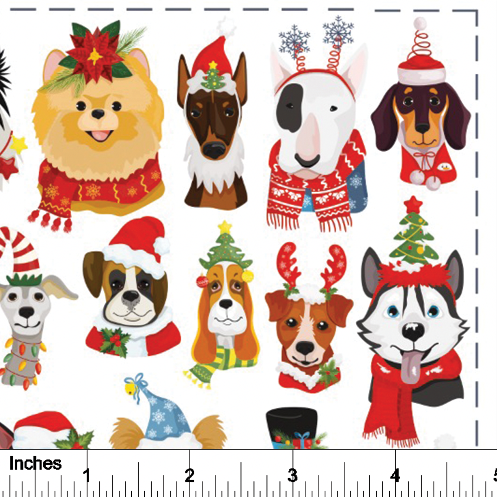 Holiday Pups - Overglaze Decal Sheet