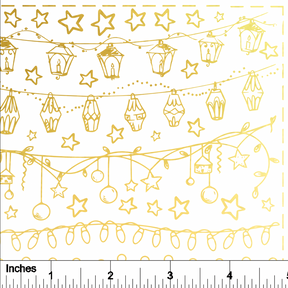 Twinkle Lights - 24K GOLD - Overglaze Decal Sheet