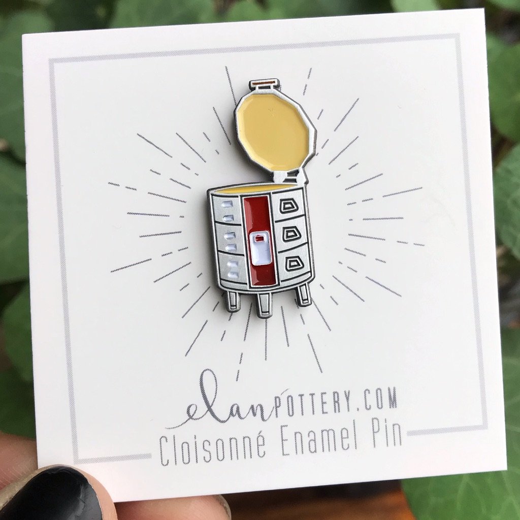 Kiln Enamel Pin