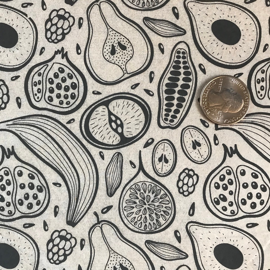 Fruit - Underglaze Transfer Sheet - You Choose Color